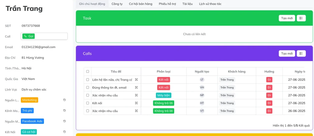 Bán hàng đa kênh trên Optimi CRM
