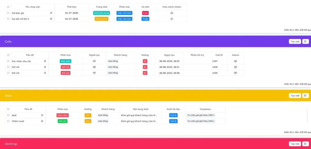 phần mềm quản lý crm