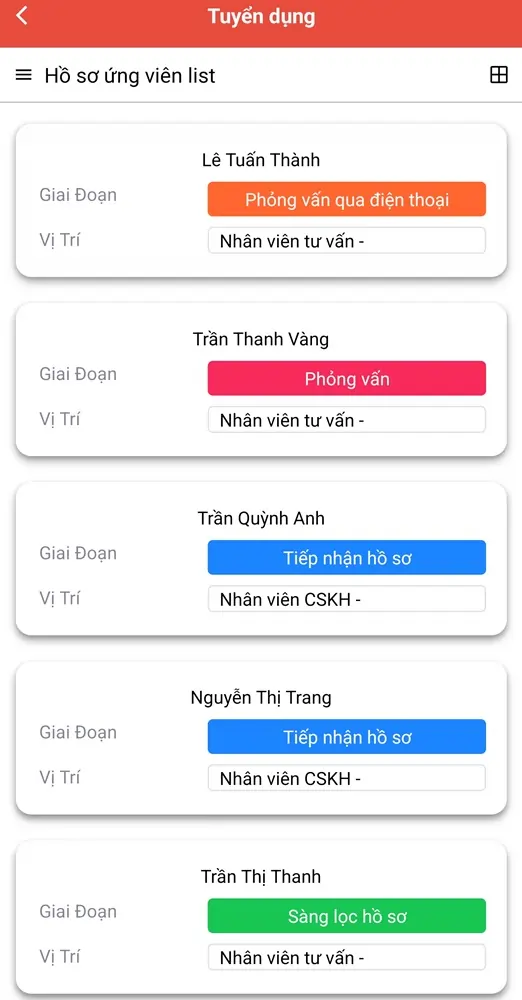 phần mềm nhân sự